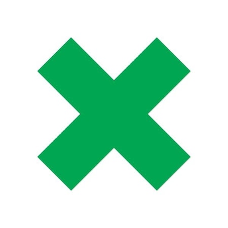 Ergomat DuraStripe Mean Lean 9.5inx9.5inx3.5in Xfts Green, 12PK DSML-X9.5-G-KIT